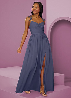 Barbie ♥ Azazie Bridesmaid Dresses Stormy A-Line Pleated Chiffon Dress image15