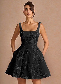 Brynn Black Mini Dress image5
