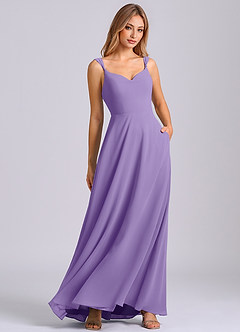 Azazie Beatrice Final Sale Tahiti A-Line Sweetheart Neckline Chiffon Dress image1
