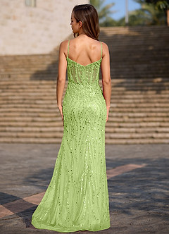 Dazzle Sauge Robe de bal sirène image2