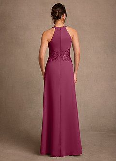 Azazie Georgie Suknie dla Matki Panny Młodej Linia A Koronka Szyfon Długość podłogi Sukienka image3