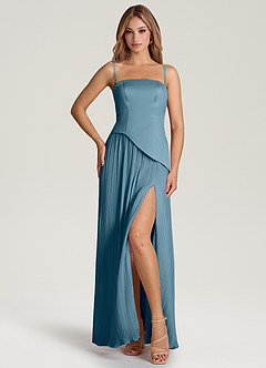Azazie Tierney Bridesmaid Dresses Bermuda A-Line Strapless Chiffon Convertible Dress image3