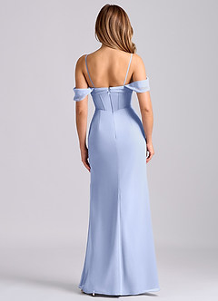 Azazie Joanne Final Sale Ice Mermaid Off the Shoulder Chiffon Dress image6