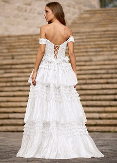 Nimbus Hvid Glitter Tyl Gallakjole image2