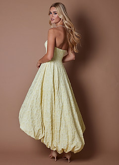 Maxi jurk Georgina Bleek Geel image4