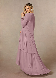 Azazie Anne Mother of the Bride Dresses Dusty Rose Sheath Sweetheart Sequins Lace Dress image2