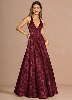 Isabeau Wine Maxi Dress image3