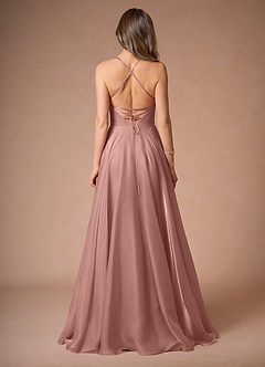 Faustin Pink Open Back Gown image2