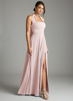 Azazie Tamira Suknie dla druhen Linia A Pofałdowany Szyfon Do ziemi Sukienka image7