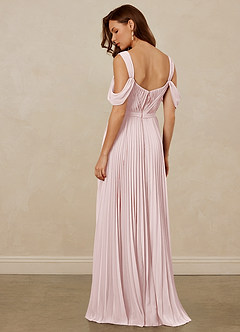 Christian Siriano Bridal for Azazie 1013 Bridesmaid Dresses Blushing Pink A-Line Off the Shoulder Chiffon Dress image4