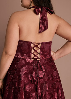 Isabeau Wine Midi Dress image13