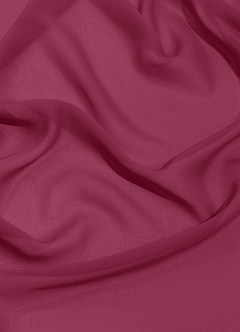 Azazie Bonnie Bridesmaid Dresses Mulberry A-Line Keyhole Ruched Chiffon Dress image9