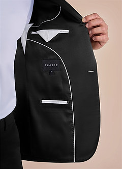 front Hudson Black Peak Lapel Tuxedos Jacket