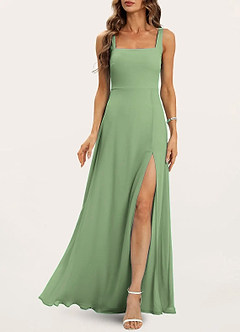 Perfect Day Sage Green Square Neck Maxi Dress image3