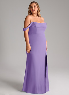 Azazie Saige Bridesmaid Dresses Tahiti A-Line Off the Shoulder Chiffon Convertible Dress image12