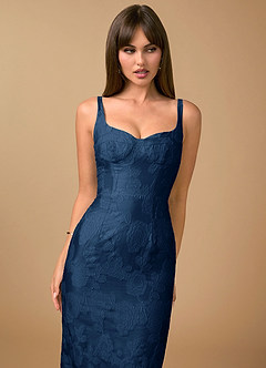 Abito Lungo Marino Scuro Odette image5