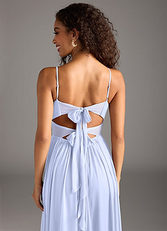Azazie Zeya Bridesmaid Dresses Lavender A-Line Pleated Mesh Dress image8