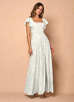 Anna Bílý Maxi šaty s volánkem image3