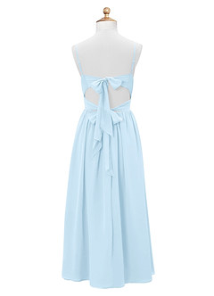 Azazie Zeya Junior Sky Blue A-Line Chiffon Dress image8
