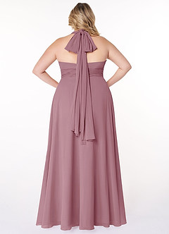 Azazie Fifi Bridesmaid Dresses Vintage Mauve A-Line Strapless Chiffon Convertible Dress image13