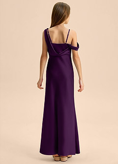 Azazie Madelyn Junior Klä av Tubklänning i Stretch Satin Av axeln image2