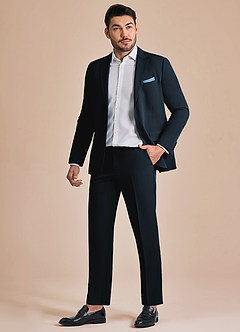 front James Marineblau Anzug
