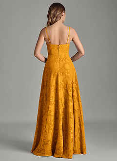 Azazie Amani Brudtärnklänningar Klä av A-Linje i Blommig Utbrändhet Plisserad Knäck image6