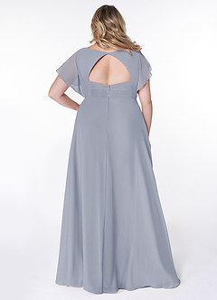 Azazie Rylee Bridesmaid Dresses A-Line Pleated Chiffon Floor-Length Dress image9