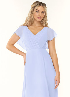 Azazie Rylee Bridesmaid Dresses Lavender A-Line Pleated Chiffon Dress image5