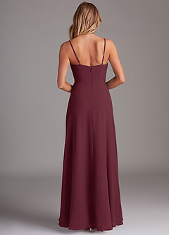 Azazie Breonna Bridesmaid Dresses Cabernet A-Line Sweetheart Neckline Chiffon Dress image2