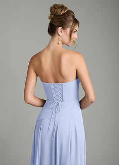 Azazie Gabriela Bridesmaid Dresses Ice A-Line Corset Chiffon Dress image11