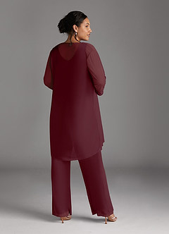Azazie Frances Klänningar till brudens mor Klänning Jumpsuit/byxdräkt i Maska Scoop Cabernet image12