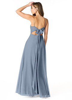 Azazie Rae Robes de demoiselle d'honneur Robe Trapèze en Maille Arc Violet Crépusculaire image2