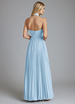 Azazie Keita Final Sale Black A-Line Pleated Chiffon Dress image2