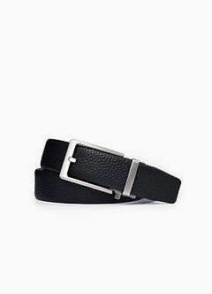 front Heren gekorrelde leren riem