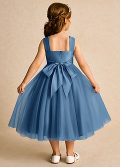 Azazie Dovey Abiti da Ragazza di Fiori Abito Principessa in Tulle Fiocco Crepuscolo image3