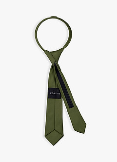 front Boy's Stretch Satin Pre-Tie