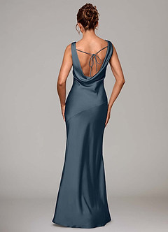 Azazie Rylina Bridesmaid Dresses Twilight Mermaid Stretch Satin Dress image5