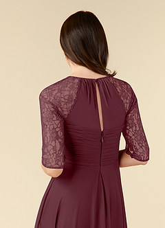 Azazie Gracelyn Abiti per la Madre della Sposa Abito A-Line in Pizzo Cabernet image6
