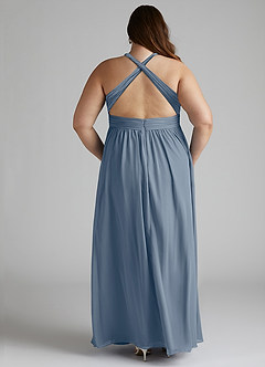 Azazie Ashia Final Sale Twilight A-Line Pleated Chiffon Dress image11