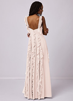 Barbie ♥ Azazie Bridesmaid Dresses Rose Petal A-Line with Pockets Chiffon Dress image2