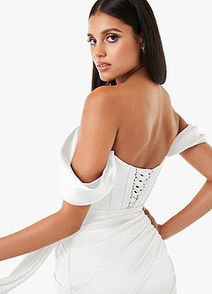 Imani White Corset Two-Piece Dress image6