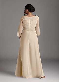 Azazie Jaycee Mother of the Bride Dresses Champagne A-Line Chiffon Dress image8