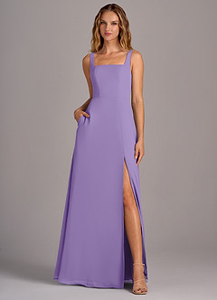 Azazie Debra Bridesmaid Dresses Tahiti A-Line with Pockets Chiffon Convertible Dress image5
