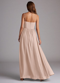 Azazie Calianna Bridesmaid Dresses English Rose A-Line Off the Shoulder Chiffon Convertible Dress image5