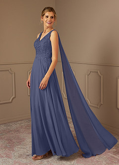 Azazie Joules Mother of the Bride Dresses Stormy A-Line Sequins Chiffon Dress image3