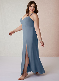 Azazie Manila Bridesmaid Dresses Twilight Sheath V-Neck Chiffon Dress image9