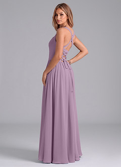 Azazie Francis Bridesmaid Dresses Wisteria A-Line Corset Chiffon Dress image2