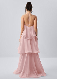 Eliaofen Trübes Rosa A-Linien-Chiffon-Rüschen-Sonnenkleid image6