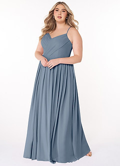 Azazie Cora Bridesmaid Dresses Twilight A-Line Pleated Chiffon Dress image8